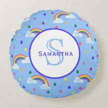 レインボーレインストームパーソナライズされたモノグラム