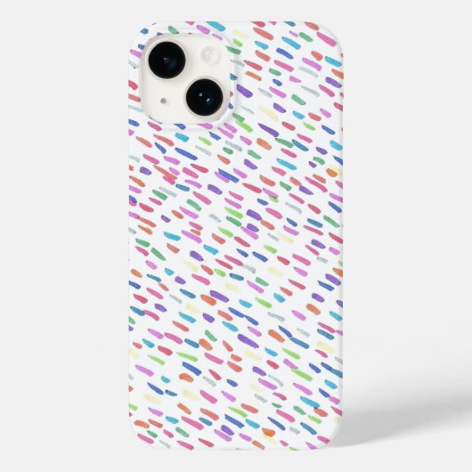 レインボーレインドロッププリント Case-Mate iPhoneケース (裏面)