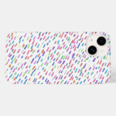 レインボーレインドロッププリント Case-Mate iPhoneケース (裏面 (横))