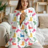 レインボーレインブーツの雨の日パレードコレクション フリースブランケット