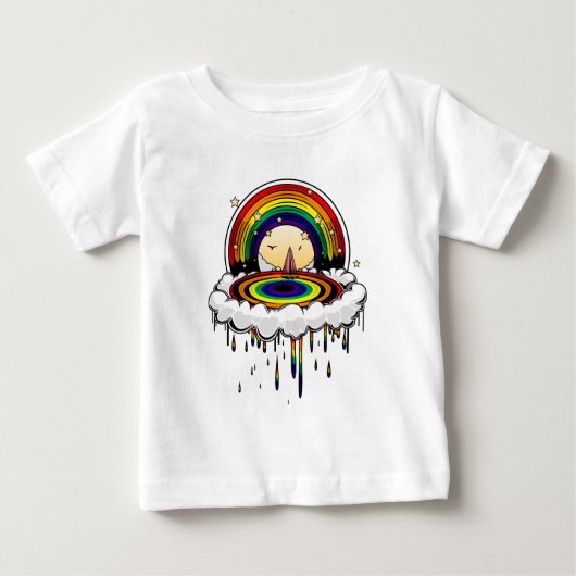 レインボーレイン ベビーTシャツ (正面)