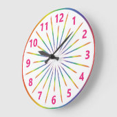 レインボーレイ ラージ壁時計 (傾斜)