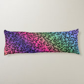 レインボーレオパードプリント-スムーズブレンド ボディピロー (裏面)
