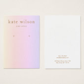 レインボーレザー(イメージ)イヤリングディスプレイカード (正面&裏面)