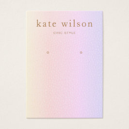 レインボーレザー（イメージ）イヤリングディスプレイカード