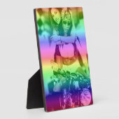 レインボーレズビアンプライドパーソナライズされたフォトプラーク フォトプラーク (側面)