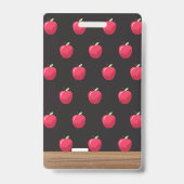 レインボーレターシャルボード垂直ホールパス バッジ (裏面)