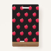 レインボーレターシャルボード垂直ホールパス バッジ (裏面)