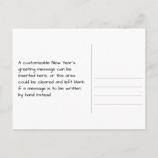 レインボーレター「2023」+「新年おめでとう!」 ポストカード (裏面)