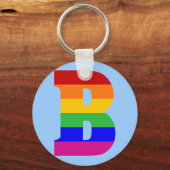 レインボーレターB キーホルダー (正面)