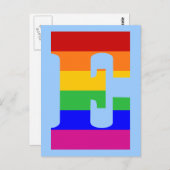 レインボーレターE ポストカード (正面/裏面)