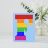 レインボーレターF ポストカード (スタンド正面)