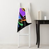 レインボーレターMモノグラム抽象芸術 シェルパブランケット (インサイチュ)