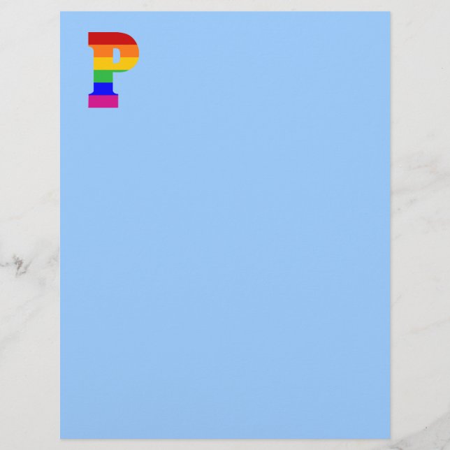 レインボーレターP (正面)