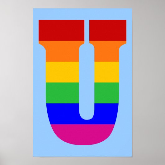 レインボーレターU ポスター (正面)