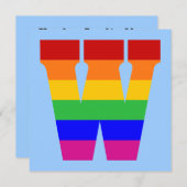 レインボーレターW 招待状 (正面/裏面)