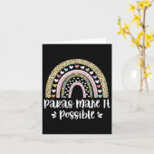 レインボーレパードパラスの実現可能性パラパラフ カード (黄色い花)