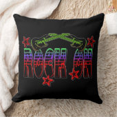 レインボーロゴロックオンギター&スターズ装飾用クッション クッション (ブランケット)