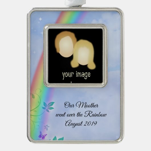 レインボーロスオーナメント シルバープレートフレームオーナメント (正面)