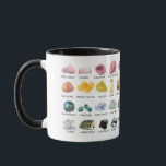 レインボーロックザクリスタルコレクションコーヒーマグ マグカップ<br><div class="desc">宝石と鉱物コレクター、地質学者またはロックハウンドのためのレインボーロック付きのクリスタルコレクションコーヒーマグ。単なるカラフルハッピーマグカップではなく、便利なリファレンスガイド!ギフト素晴らしを!</div>