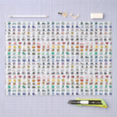 レインボーロックスクリスタルコレクションギフトティッシュペーパー 薄葉紙 (クラフト)