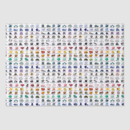 レインボーロックスクリスタルコレクションギフトティッシュペーパー 薄葉紙 (正面)