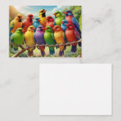 レインボーロブバード：ガーデンのセレナーデ 名刺 (正面/裏面)