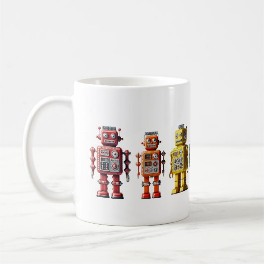 レインボーロボット コーヒーマグカップ (左)