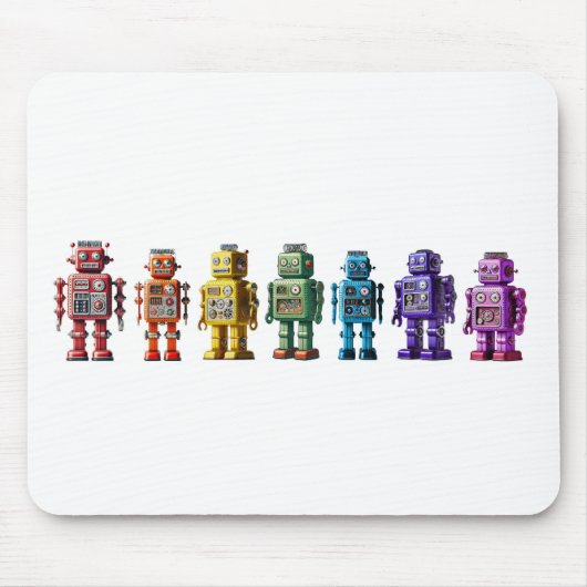 レインボーロボット マウスパッド (正面)