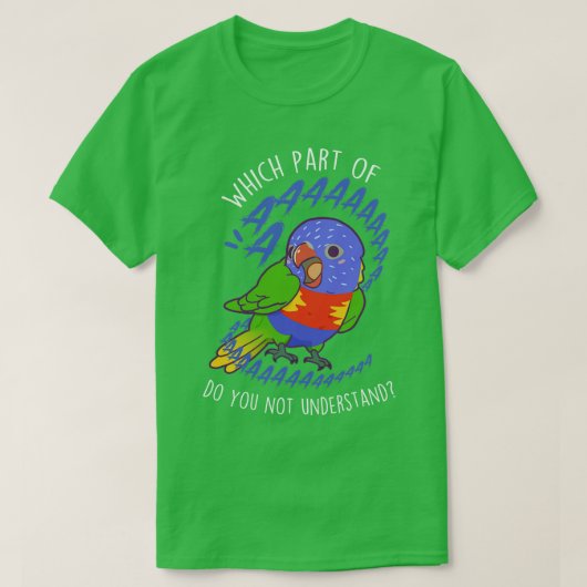 レインボーロリケエパロットアaaa tシャツ (デザイン正面)