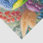 レインボーロリケートと花の切り離 薄葉紙 (詳細)