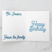 レインボーロリケートビーチキブルーオーストラリアギフト カード (内部)