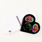 レインボーロングステムバラ- ノートブック (内部)