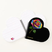 レインボーロングステムバラ- ノートブック (内部)