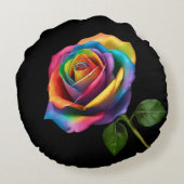 レインボーロングステムバラ- ラウンドクッション (裏面)