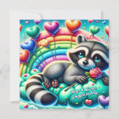 レインボーローズのラッコ バレンタインカード シーズンカード (正面)