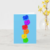 レインボーローズ カード (黄色い花)