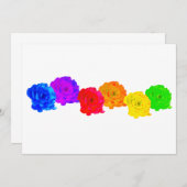 レインボーローズ 招待状 (正面/裏面)