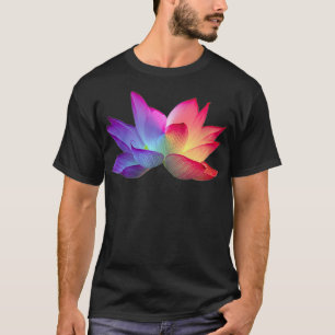 レインボーロータスフラワー Tシャツ