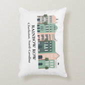 レインボーローチャールストンサウスカロライナ枕 アクセントクッション (正面(垂直))