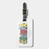 レインボーローチャールストンサウスカロライナ ラゲッジタグ (正面縦)
