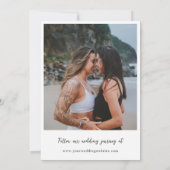 レインボーロープハートLGBT結び セーブザデート (裏面)