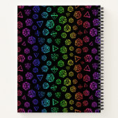 レインボーロープレイサイコロd20ゲーマー ノートブック (裏面)