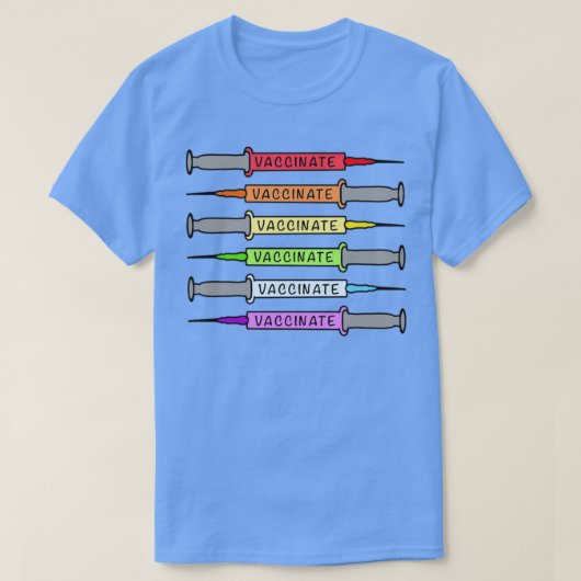 レインボーワクチン1 Tシャツ (デザイン正面)