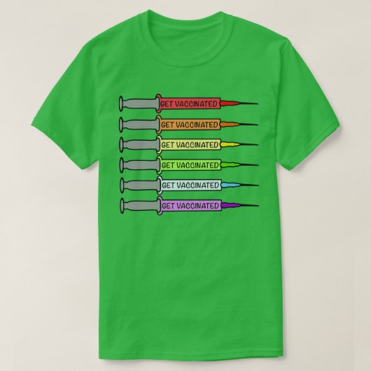 レインボーワクチン3 Tシャツ (デザイン正面)