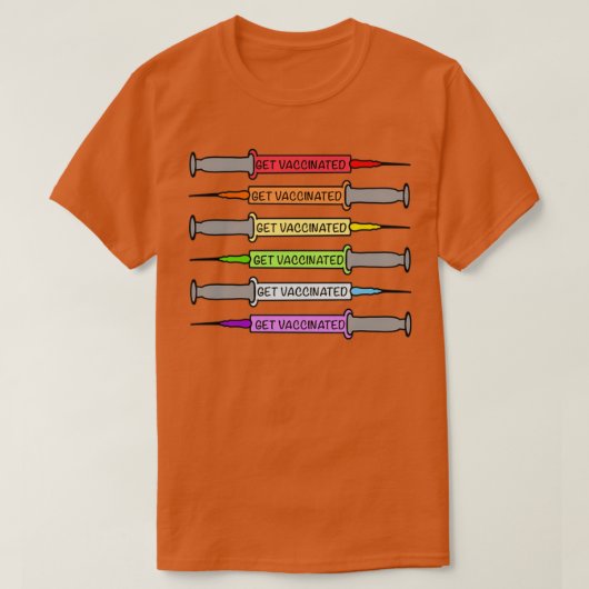 レインボーワクチン5 Tシャツ (デザイン正面)