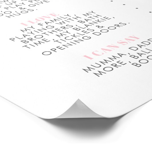 レインボーワンダーフルガールズ1stバースデーマイルストーン ポスター (角)