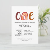 レインボーワン ファーストバースデー招待状 招待状 (スタンド正面)