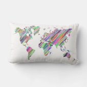 レインボーワールドマップ ランバークッション (裏面)