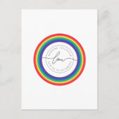 レインボーワールド結婚発表ポストカード 案内ポストカード (正面)